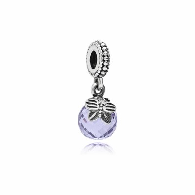 Pandora Morning Butterfly Dangle with Lavender Zirconia