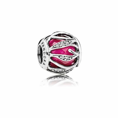 Pandora Nature's Radiance Charm with Synthetic Ruby