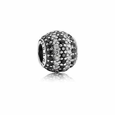 Pandora Nautical Pavé Lights, Black & Clear CZ