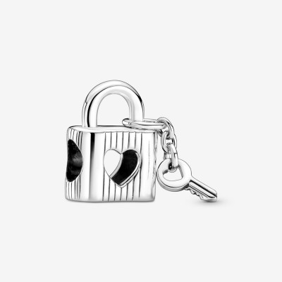 Pandora Padlock and Heart Key Charm