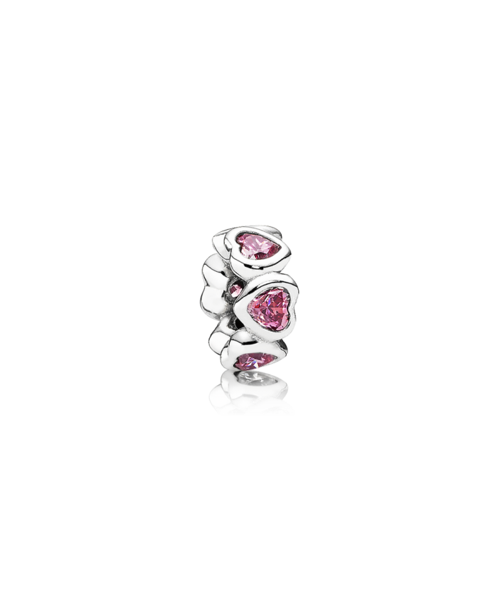 Pandora Space In My Heart Spacer, Fancy Pink CZ