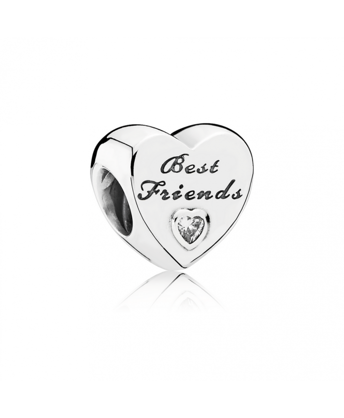 Pandora Friendship Heart, Clear CZ