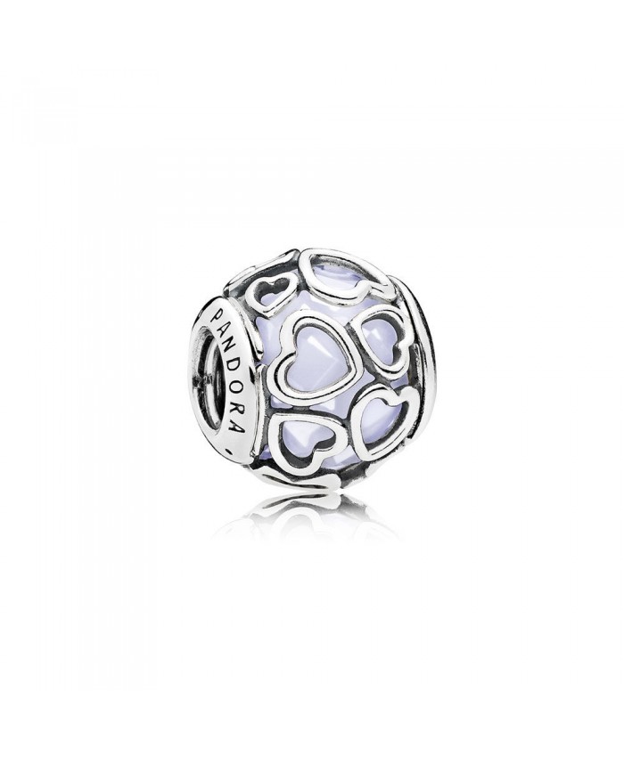Pandora Encased in Love, Opalescent White Crystal