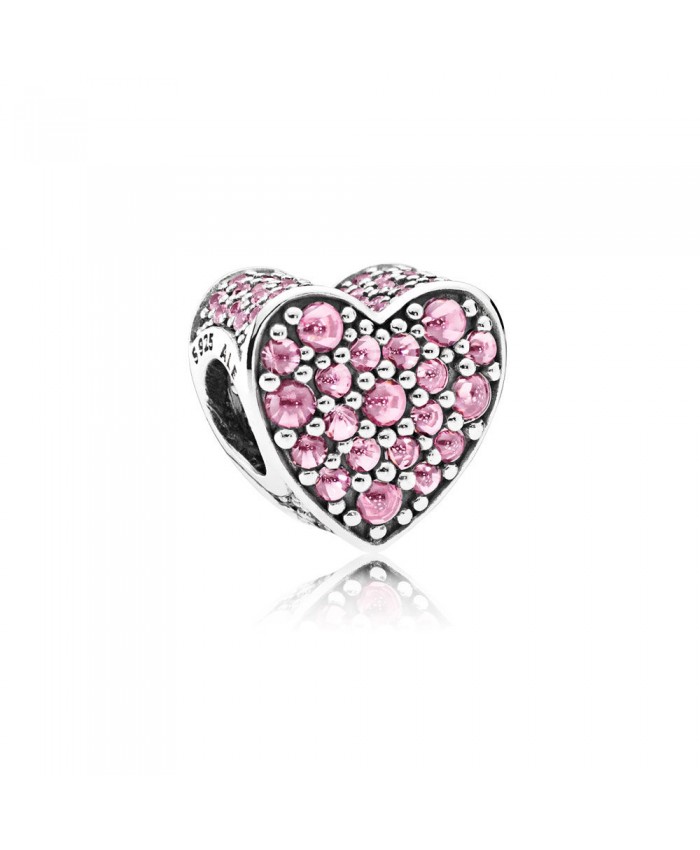 Pandora Pink Dazzling Heart, Pink CZ